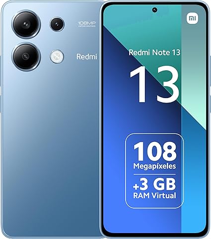 Xiaomi Redmi Note 13 16,9 cm (6.67"") Double SIM Android 13 4G USB Type-C 6 Go 128 Go 5000 mAh Bleu, Small