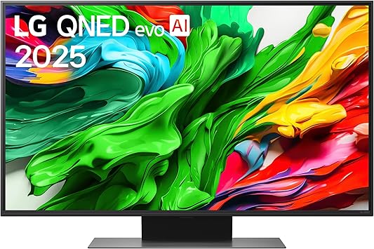 LG QNED evo AI QNED86 43 pollici, Smart TV 4K, Processore α7 Gen8, Dynamic QNED Color, Local Dimming, webOS con AI e telecomando puntatore AI, Gaming con VRR 4K@60Hz, 43QNED86A6C 2025