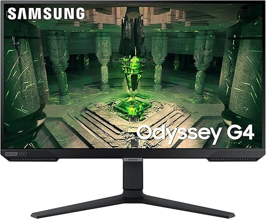 Samsung Monitor Gaming Odyssey G4 (S27BG400), Flat, 27'', 1920x1080 FHD, IPS, 240 Hz, 1 ms (GtG), Freesync Premium, G-Sync, HDMI, Display Port, Ingresso Audio, HAS, Pivot, Eye Saver Mode, Flicker Free