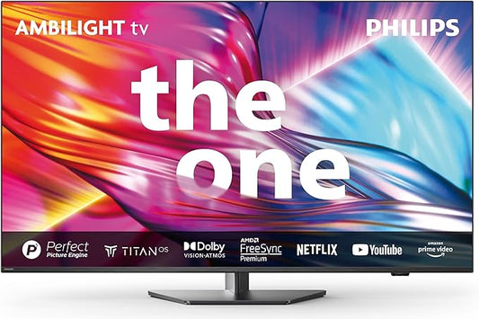 Philips Ambilight 55PUS8919 4K LED Smart TV - Display 55’’ con piattaforma Titan OS Pixel Precise Ultra HD e Dolby Atmos Sound, funziona con Alexa e Google Voice Assistant - Grigio Antracite