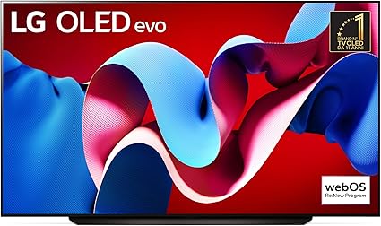 LG OLED evo 83'', Serie C4 2024, OLED83C44LA, Smart TV 4K, Processore α9 Gen7, Brightness Booster, 40W, Dolby Vision, 4 HDMI 2.1 4K@144Hz, GSync, VRR, Alexa, ThinQ AI, webOS 24