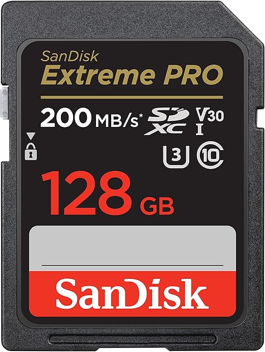 SanDisk 128GB Extreme PRO scheda SDXC + RescuePro Deluxe fino a 200 MB/s UHS-I Class 10 U3 V30